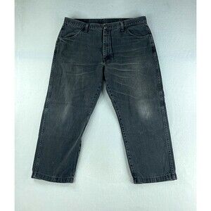 Rustler Mens Jeans Blue Tag Size 40x30 (40x26.5) Straight Dark Wash